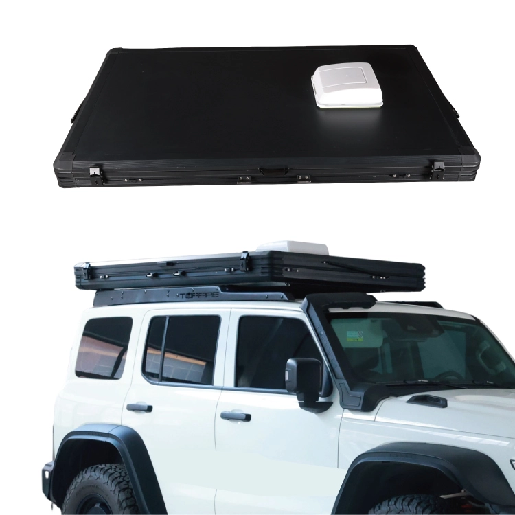 Side Open Expandable Car Rooftop Tent With Annex